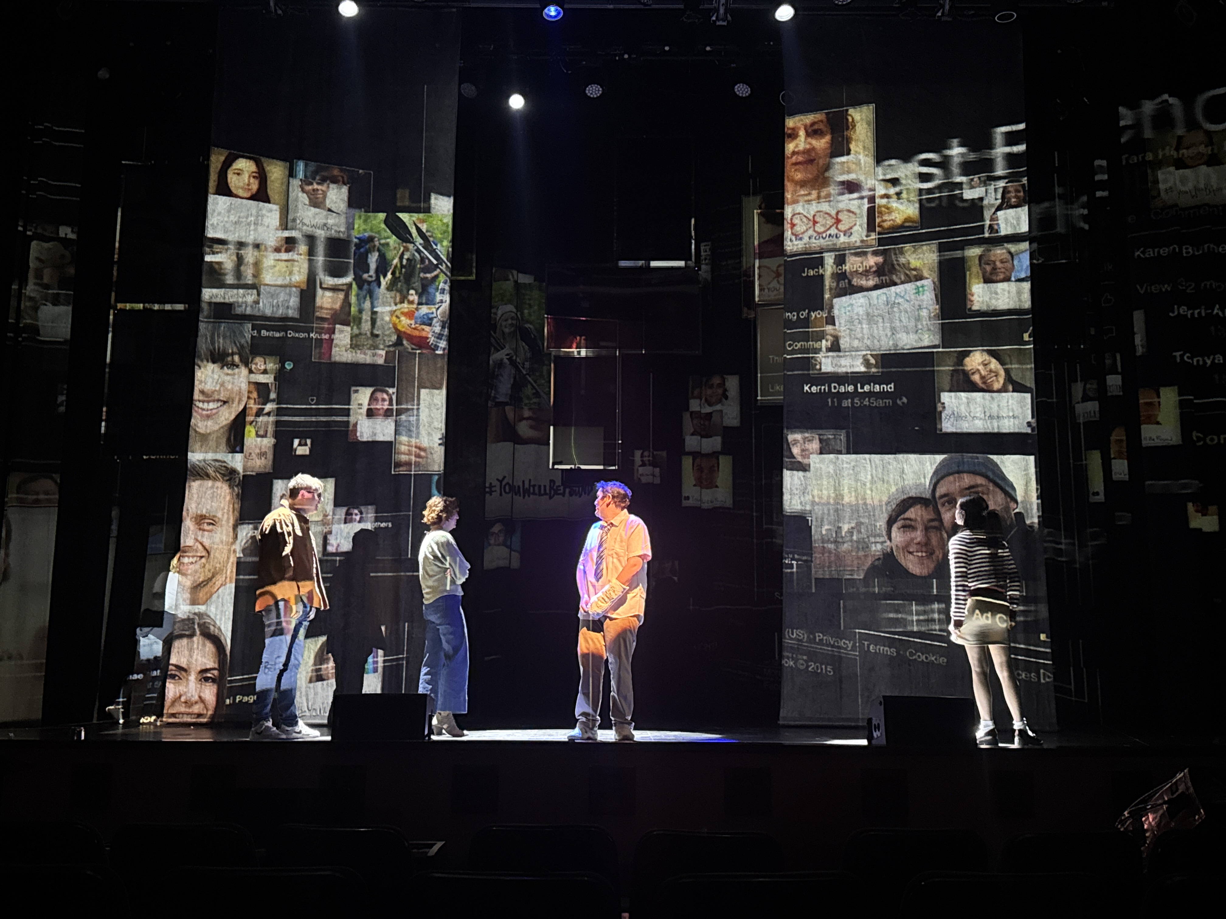Rehearsal shot — Dear Evan Hansen, Broadway Stage Collective